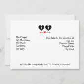 Invitation M. et M. Love Heart Tuxedo Mariage gay (Dos)