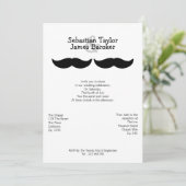 Invitation M. et M. Mustache Mariage (Debout devant)