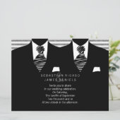 Invitation M. et M. Suit et Cravate Gay Mariage (Debout devant)