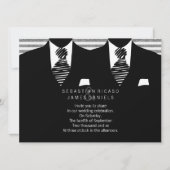 Invitation M. et M. Suit et Cravate Gay Mariage (Devant)