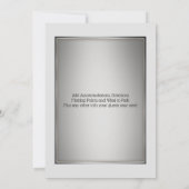 Invitation M. et M. Trumpet soufflent noir blanc argenté (Dos)