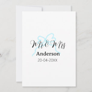 Invitation M. et Mme ajoutent le nom de famille date année ma