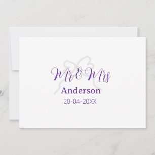 Invitation M. et Mme ajoutent le nom de famille date année ma