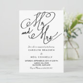 Invitation M. Et Mme Classy Typography (Debout devant)