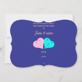 Invitation M. et Mme Cœurs (Dos)