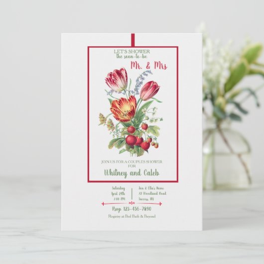 Invitation M. et Mme Couples Douche (Debout devant)