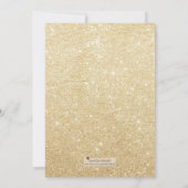 Invitation M. et Mme d'être Fiançailles de Parties scintillan (Dos)