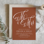 Invitation M. et Mme Rustic Calligraphy Mariage en terre cuit<br><div class="desc">Famille d'Invitations et amis à votre mariage avec cette invitation personnalisable, avec l'expression "Mr & Mrs" en écriture rustique. Il conviendra parfaitement aux couples qui planifient une fête rustique, vintage ou d'inspiration campagnarde. Cette invitation peut être entièrement personnalisée pour inclure vos noms, la date du mariage, les détails du lieu...</div>