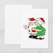 Invitation M. et Mme Santa Claus (Devant / Derrière)