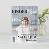 Invitation M. Kinder Grad Black Photo Magazine Couverture (Debout devant)