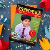 Invitation M. kinder grad mignon ours photo Magazine Couvertu