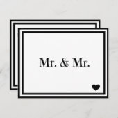 INVITATION M. & M. (Devant / Derrière)
