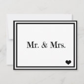 Invitation M. & Mme (Devant)