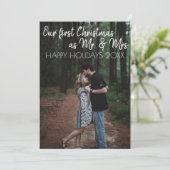 Invitation M. & Mme First Christmas Holiday Card (Debout devant)