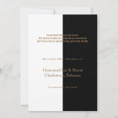 Invitation M. & Mme Yin & Yang Personnalisé (Dos)