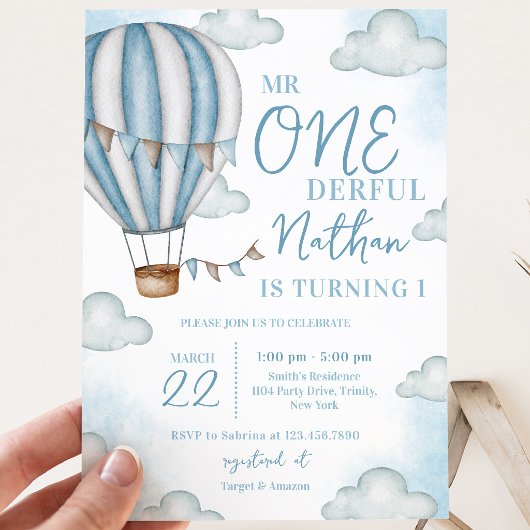 Invitation M. Onderful Anniversaire