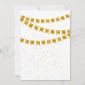 Invitation M. One-derful Noir et or premier anniversaire (Dos)