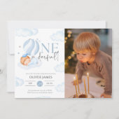 Invitation M. Onederful garçon photo 1er anniversaire (Devant)