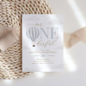 Invitation M. Onederful Hot Air Balloon 1er anniversaire