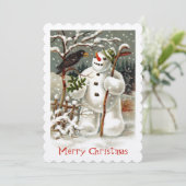 Invitation M. Snowman et M. Crow (Debout devant)