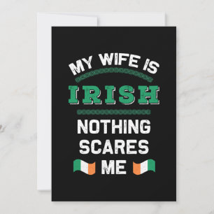 Invitation Ma femme est irlandaise République d'Eire Irlande