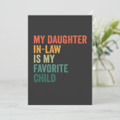 Invitation Ma fille en droit est mon cadeau préféré enfant ré (Debout devant)