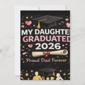 Invitation Ma fille est diplômée 2026 (Devant)