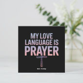 Invitation Ma Langue D'Amour Est La Prière Jésus Conception C (Debout devant)