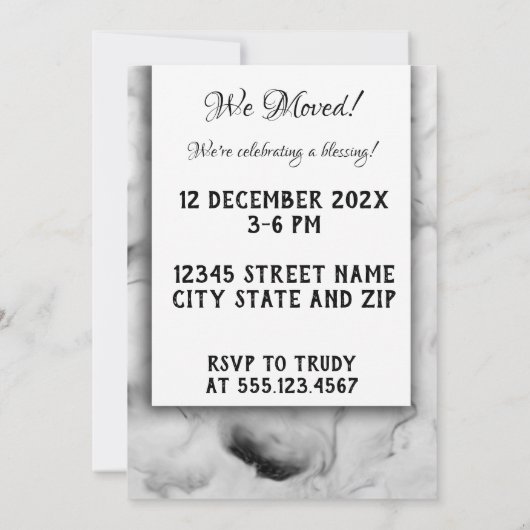 Invitation Ma Maison Est Mon Sanctuaire Accueil Bénédiction I (Dos)