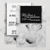 Invitation Ma Maison Est Mon Sanctuaire Accueil Bénédiction I (Devant / Derrière)