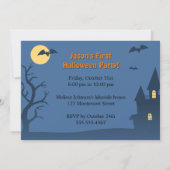 Invitation Ma première fête de citrouille à la sucette d'Hall (Dos)