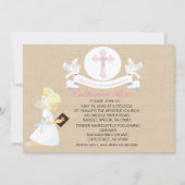 Invitation Ma Première Jeune Fille de la Communion Kneeling I (Devant)