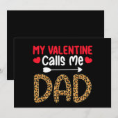 Invitation Ma Saint Valentin M'Appelle Papa Leopard Buffalo P (Devant / Derrière)