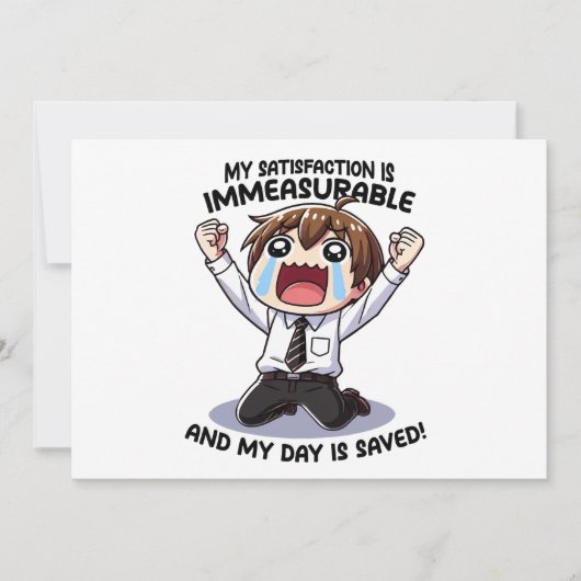 Invitation Ma satisfaction est incommensurable ! (Devant)