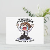 Invitation Ma satisfaction est incommensurable ! (Debout devant)