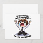 Invitation Ma satisfaction est incommensurable ! (Devant / Derrière)