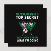 Invitation Ma Stratégie De Pool Est Même (Devant / Derrière)