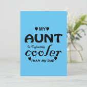 Invitation ma tante est vraiment glacière que mon père (Debout devant)