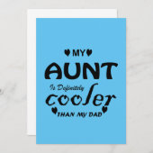 Invitation ma tante est vraiment glacière que mon père (Devant / Derrière)