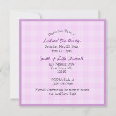 Invitation Ma tasse déborde de la fête du thé à la lavande av (Devant)