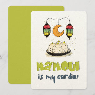 Invitation Maamoul est ma cardio : friandises et lanternes dr