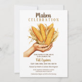 Invitation Mabon Automne Equinox Récolte Corn Bouquet (Devant)