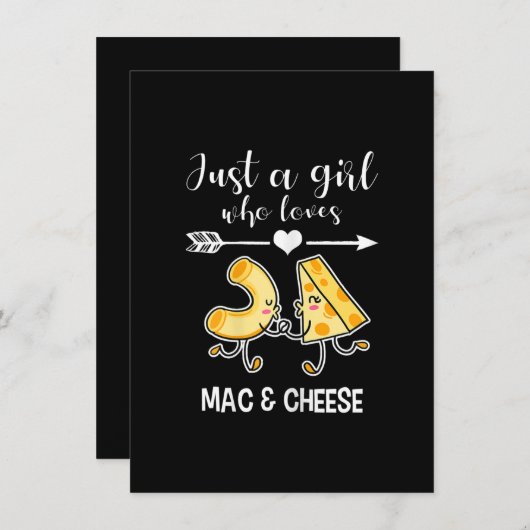 Invitation Mac & Cheese Shirt Funny Mac et Cheese Lover Cadea (Devant / Derrière)