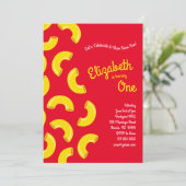 Invitation Mac et Fromage Enfant 1er Anniversaire Parti Macar (Debout devant)