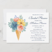 Invitation Macaron floral Succulent | FÊTE DES MARIÉES (Devant)