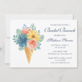 Invitation Macaron Succulent Floral | Brunch de Mariage (Devant)