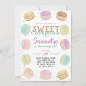 Invitation Macaron Sweet Celebration Anniversaire (Devant)