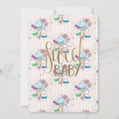 Invitation Macarons à crème glacée cool rayée Anniversaire (Dos)