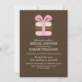 Invitation Macarons français assez roses (Devant)