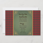 Invitation MacAuley Modern Original écossais Tartan Mariage (Devant)